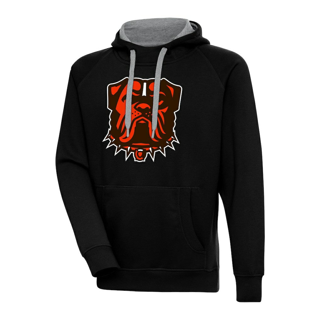 Cleveland Browns Antigua Victory Pullover Hoodie Black | NFL