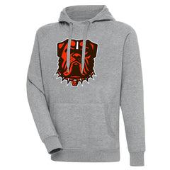 Cleveland Browns Antigua Victory Pullover Hoodie Heather Gray | NFL