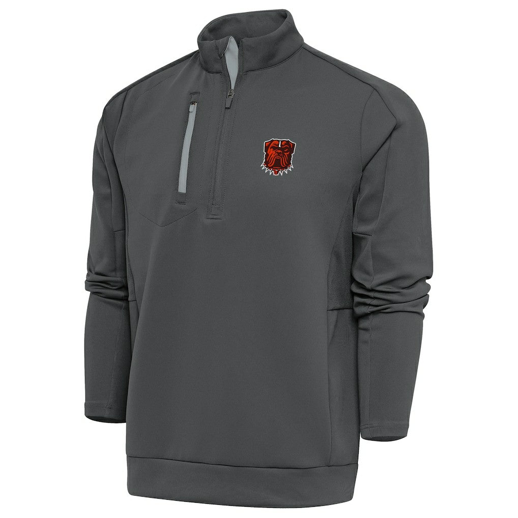 Cleveland Browns Antigua Generation Quarter-Zip Pullover Top Pewter | NFL