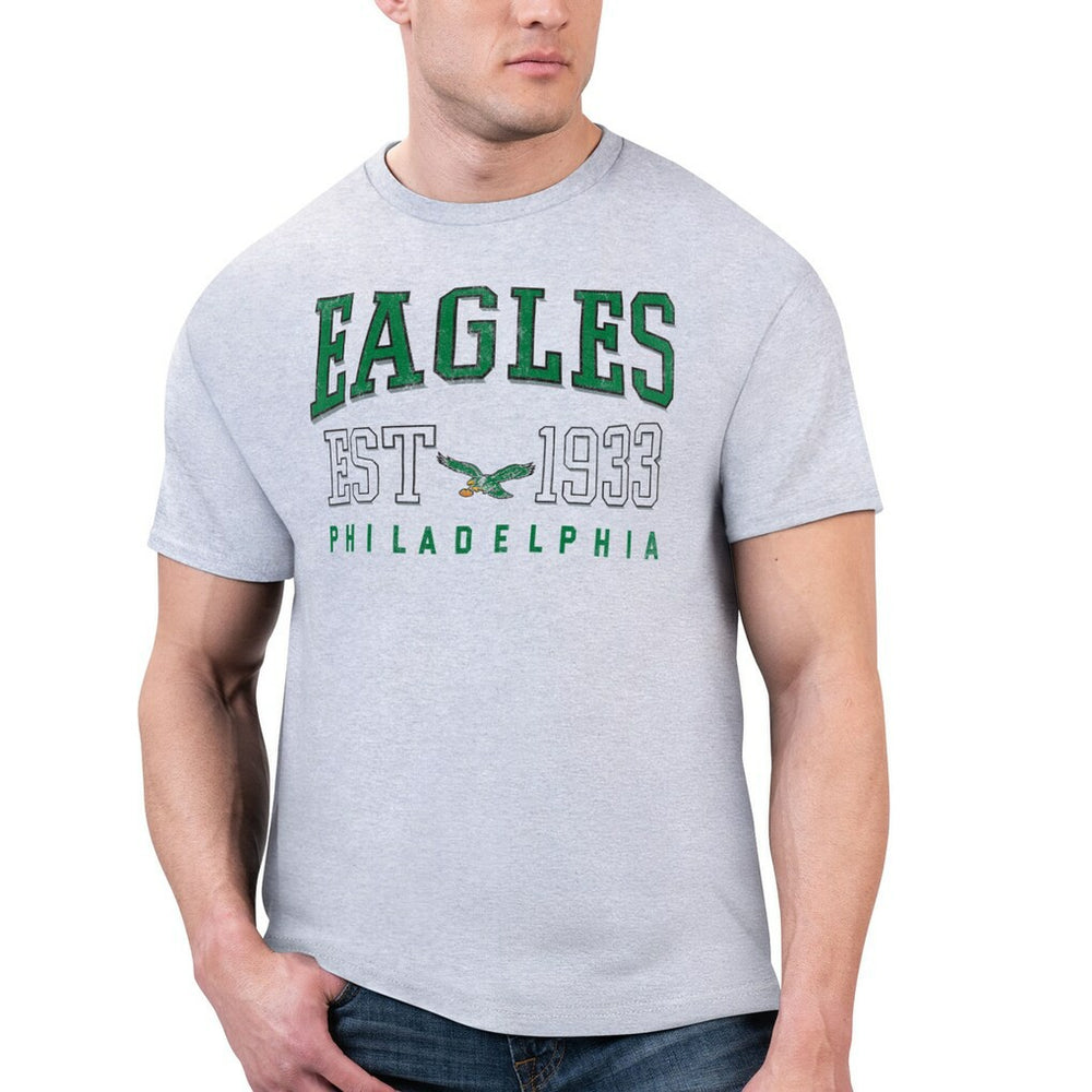 Philadelphia Eagles Starter Retro Team Graphic T-Shirt Gray | NFL