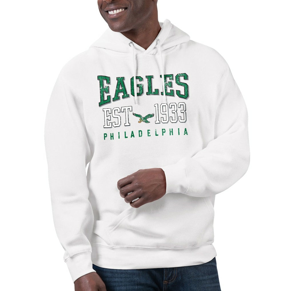 Philadelphia Eagles Starter Unisex Retro Pullover Hoodie White | NFL