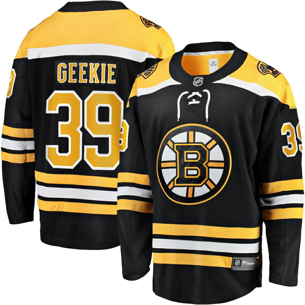 Morgan Geekie Boston Bruins Fanatics Home Breakaway Jersey - Black - NHL