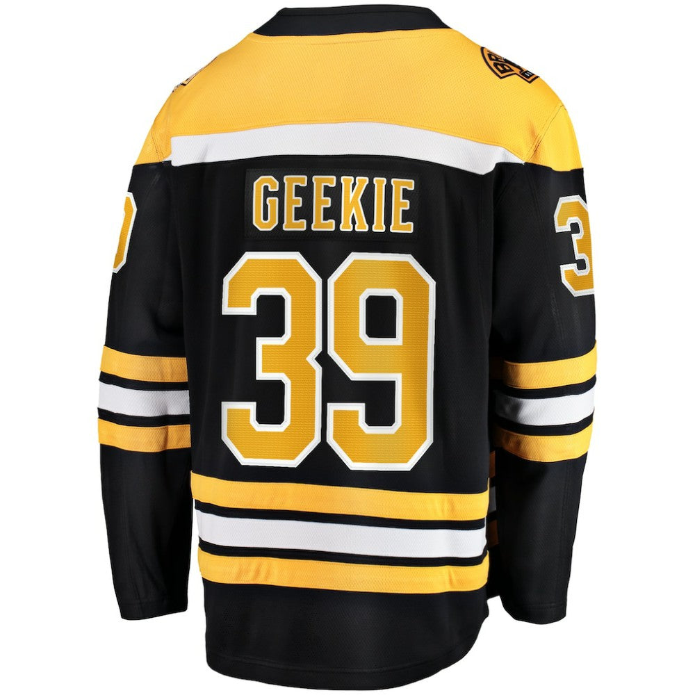 Morgan Geekie Boston Bruins Fanatics Home Breakaway Jersey - Black - NHL