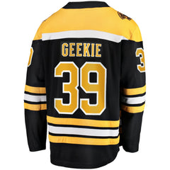 Morgan Geekie Boston Bruins Fanatics Home Breakaway Jersey - Black - NHL