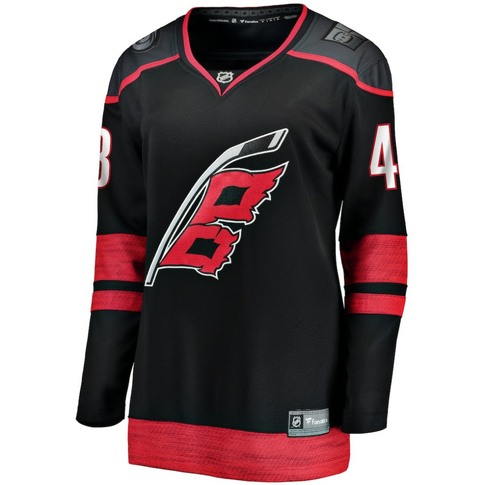 Jordan Martinook Carolina Hurricanes Fanatics Women's Home Breakaway Player Jersey - Black - NHL