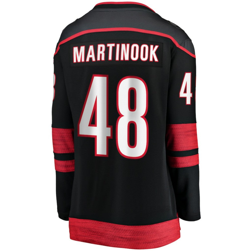 Jordan Martinook Carolina Hurricanes Fanatics Women's Home Breakaway Player Jersey - Black - NHL