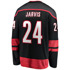 Seth Jarvis Carolina Hurricanes Fanatics Home Breakaway Jersey - Black - NHL