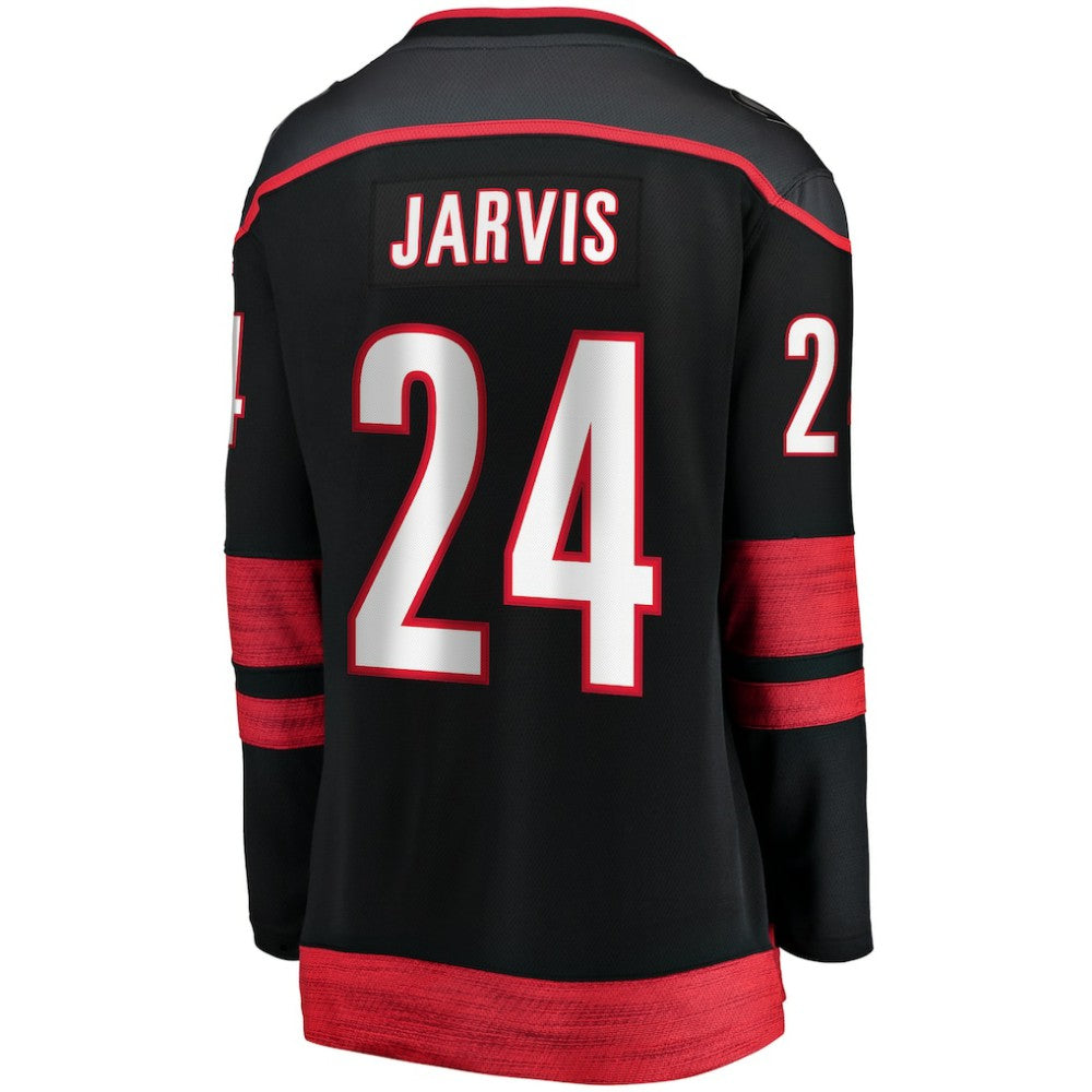 Seth Jarvis Carolina Hurricanes Fanatics Women's Home Breakaway Player Jersey - Black - NHL
