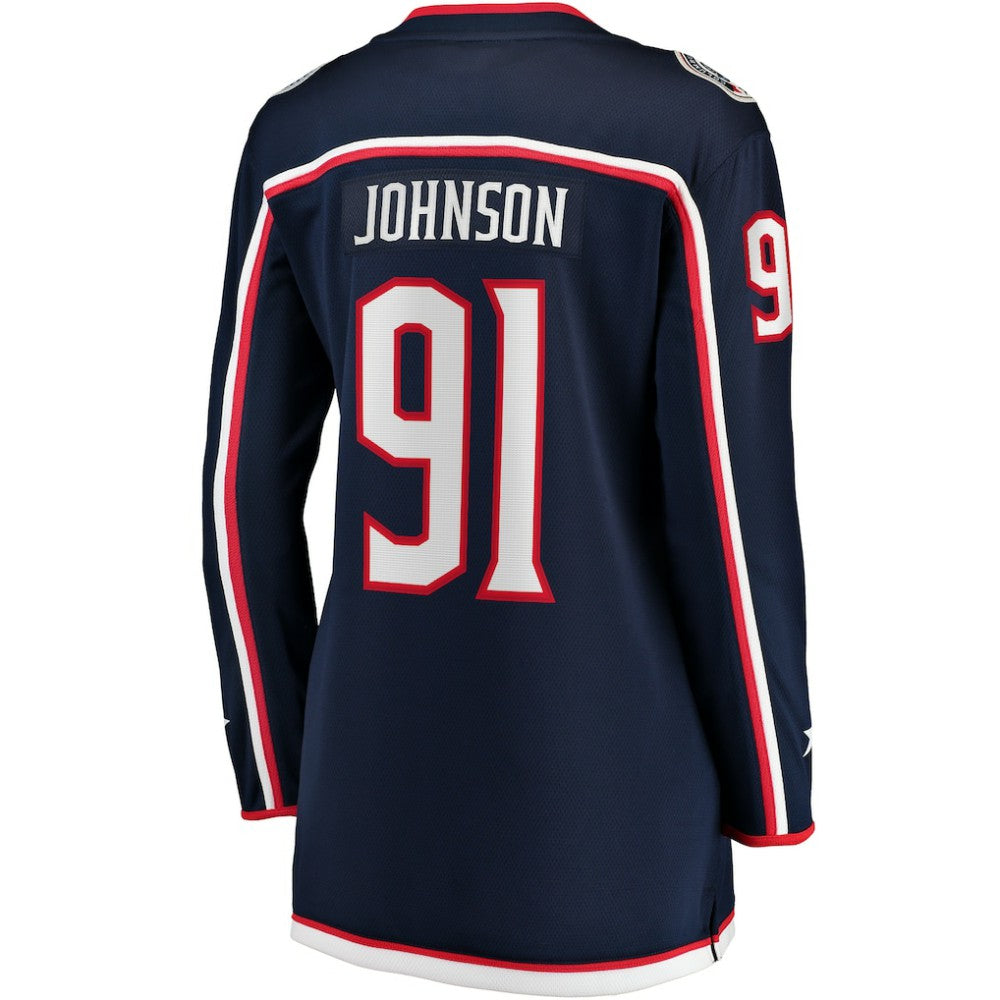 Kent Johnson Columbus Blue Jackets Fanatics Women's Home Breakaway Player Jersey - Navy - NHL
