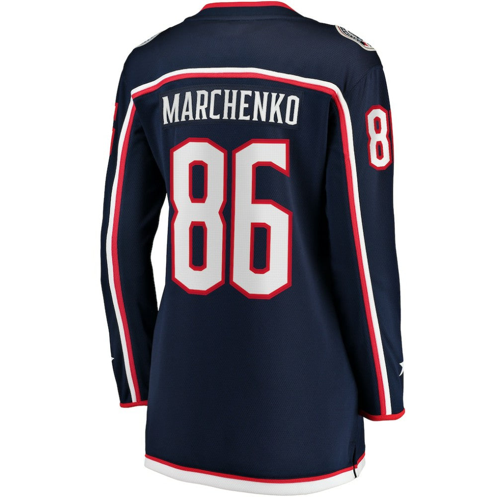 Kirill Marchenko Columbus Blue Jackets Fanatics Women's Home Breakaway Player Jersey - Navy - NHL