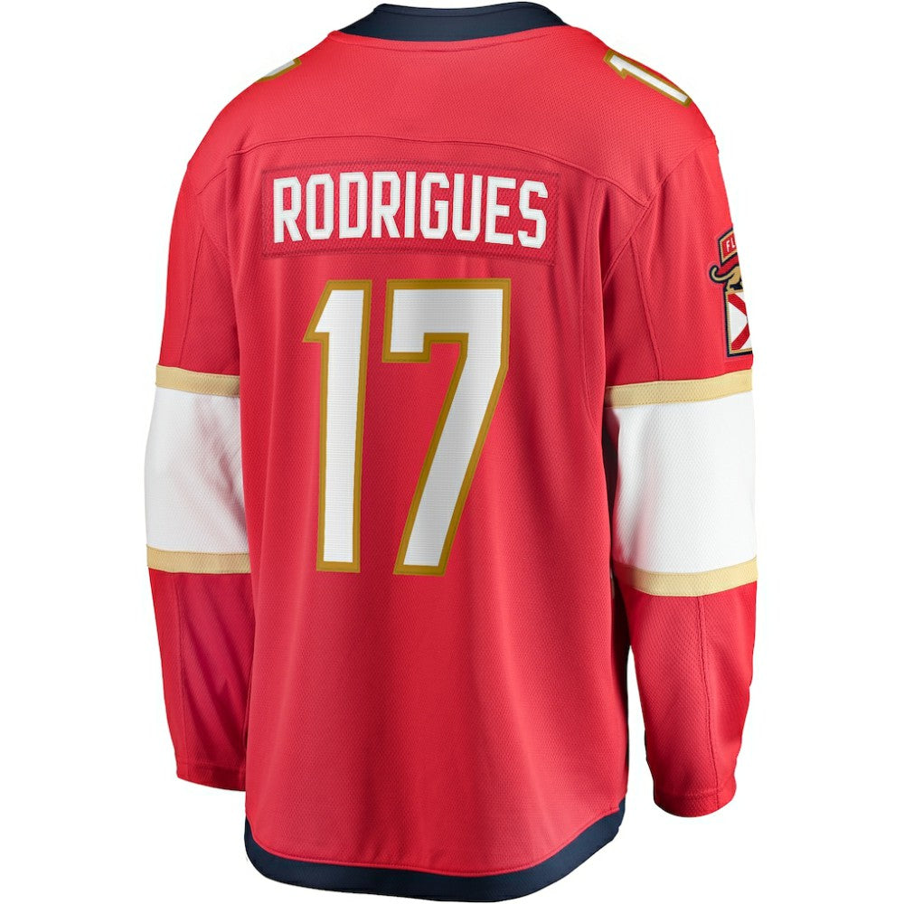 Evan Rodrigues Florida Panthers Fanatics Home Breakaway Jersey - Red - NHL