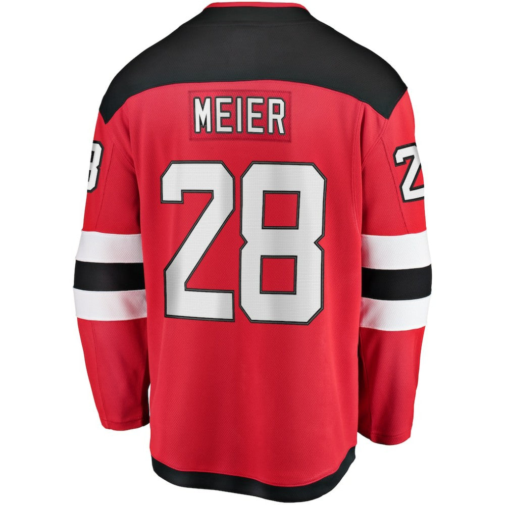 Timo Meier New Jersey Devils Fanatics Home Breakaway Jersey - Red - NHL