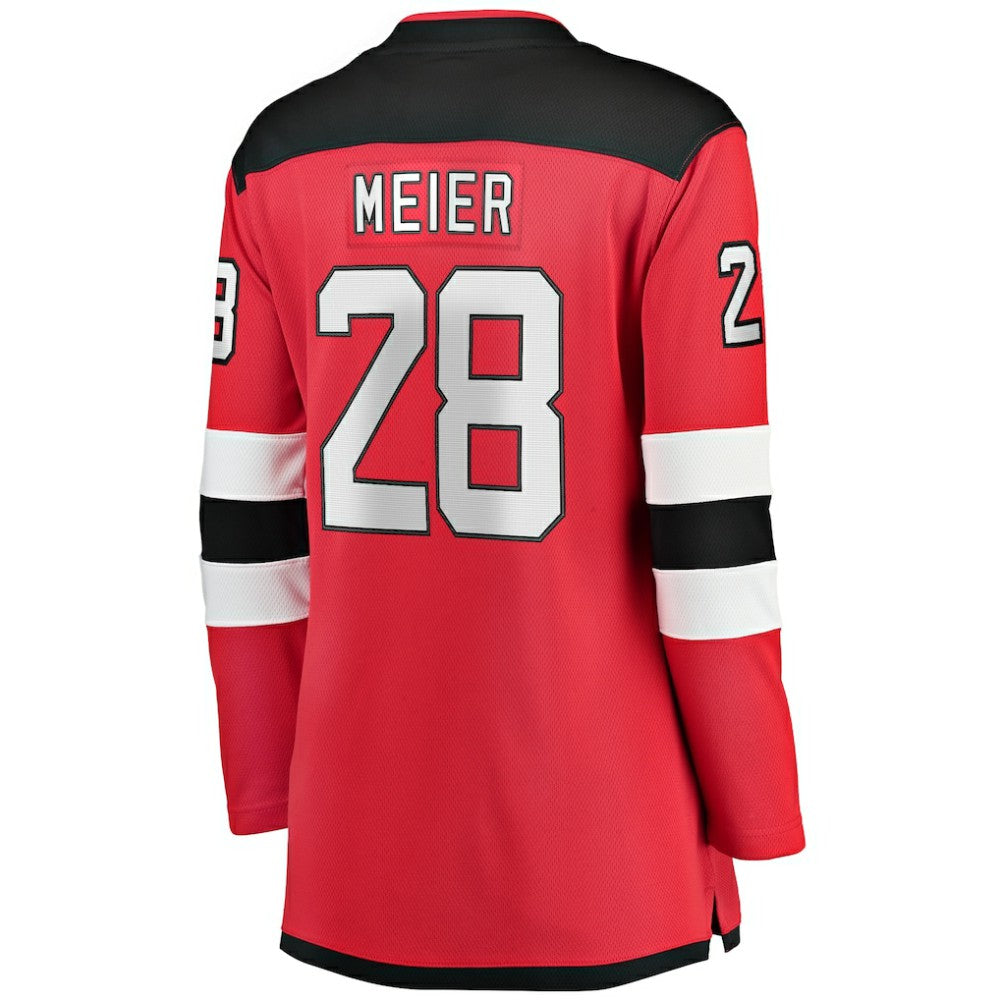 Timo Meier New Jersey Devils Fanatics Women's Home Breakaway Player Jersey - Red - NHL