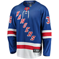 Anton Blidh New York Rangers Fanatics Home Breakaway Jersey - Blue - NHL