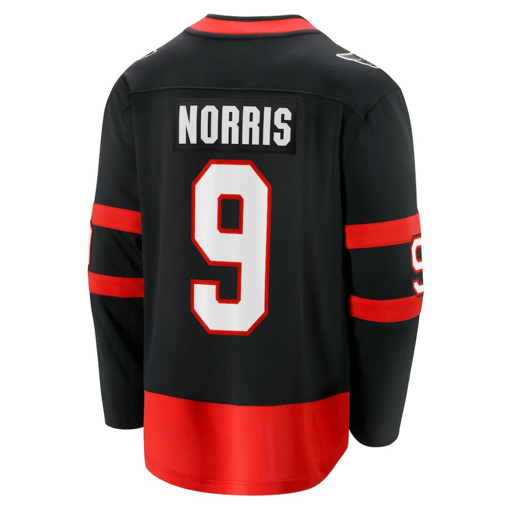 Josh Norris Ottawa Senators Fanatics Home Breakaway Jersey - Black - NHL