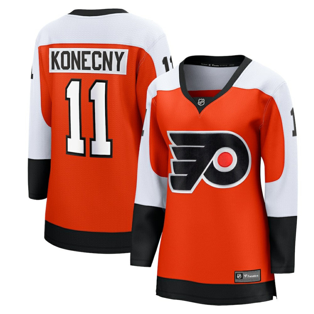 Travis Konecny Philadelphia Flyers Fanatics Women's Home Breakaway Player Jersey - Orange - NHL