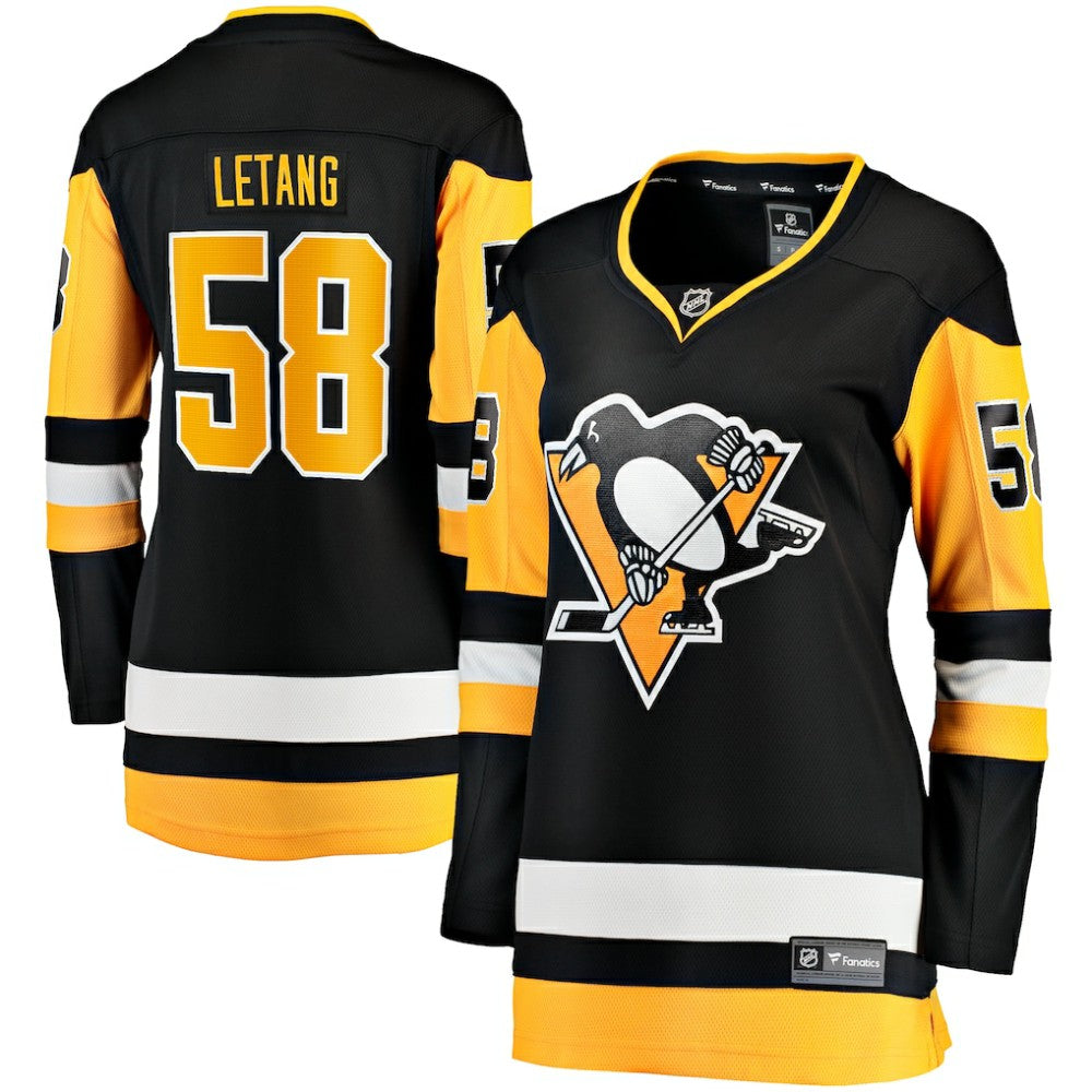 Kris Letang Pittsburgh Penguins Fanatics Women's Home Breakaway Player Jersey - Black - NHL