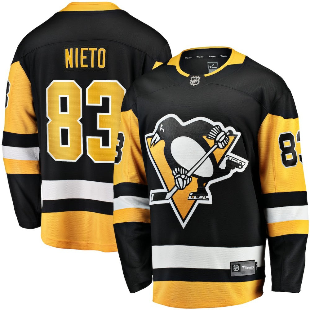 Matt Nieto Pittsburgh Penguins Fanatics Home Breakaway Jersey - Black - NHL