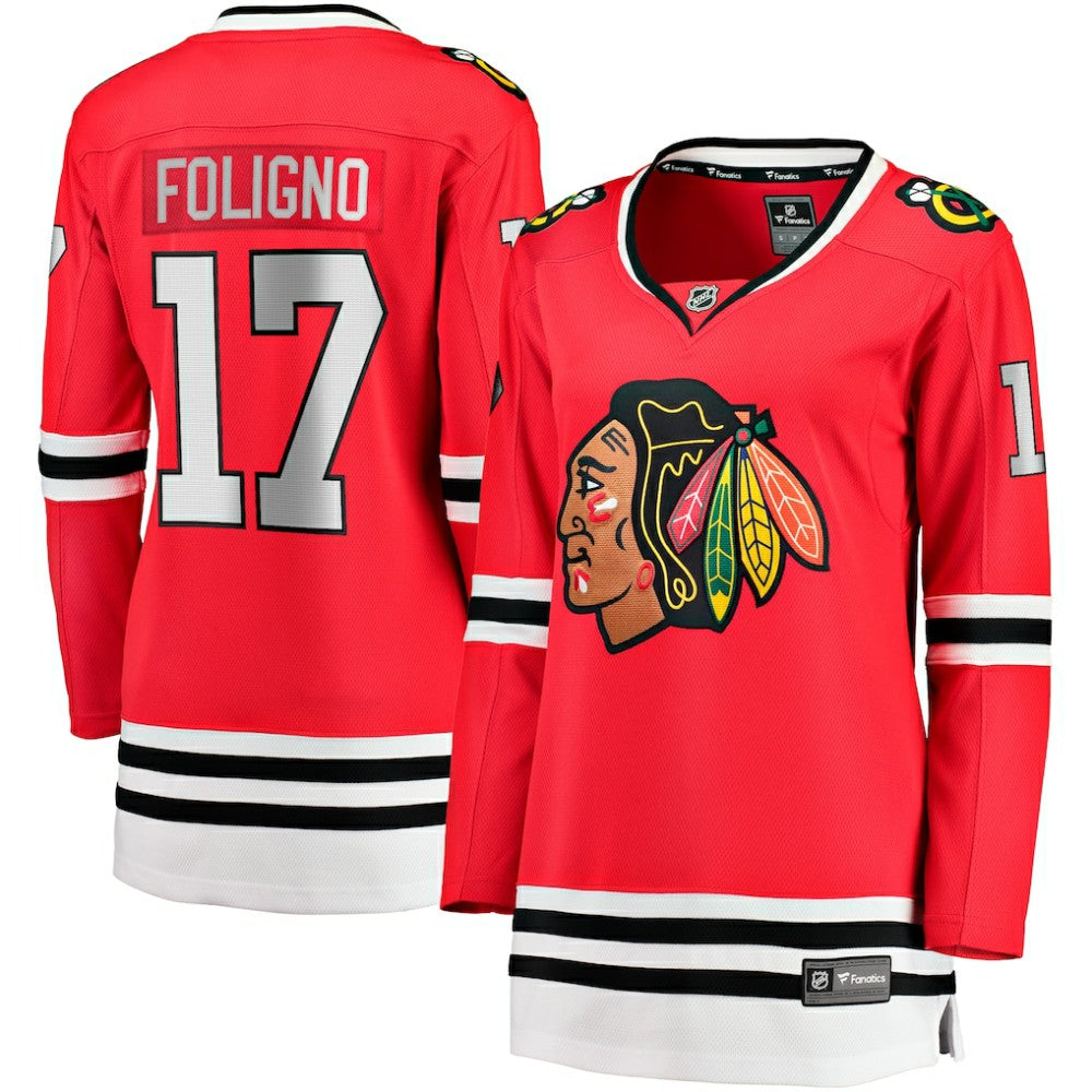 Nick Foligno Chicago Blackhawks Fanatics Women's Home Breakaway Player Jersey - Red - NHL