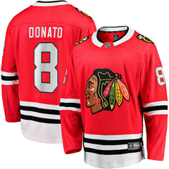 Ryan Donato Chicago Blackhawks Fanatics Home Breakaway Jersey - Red - NHL