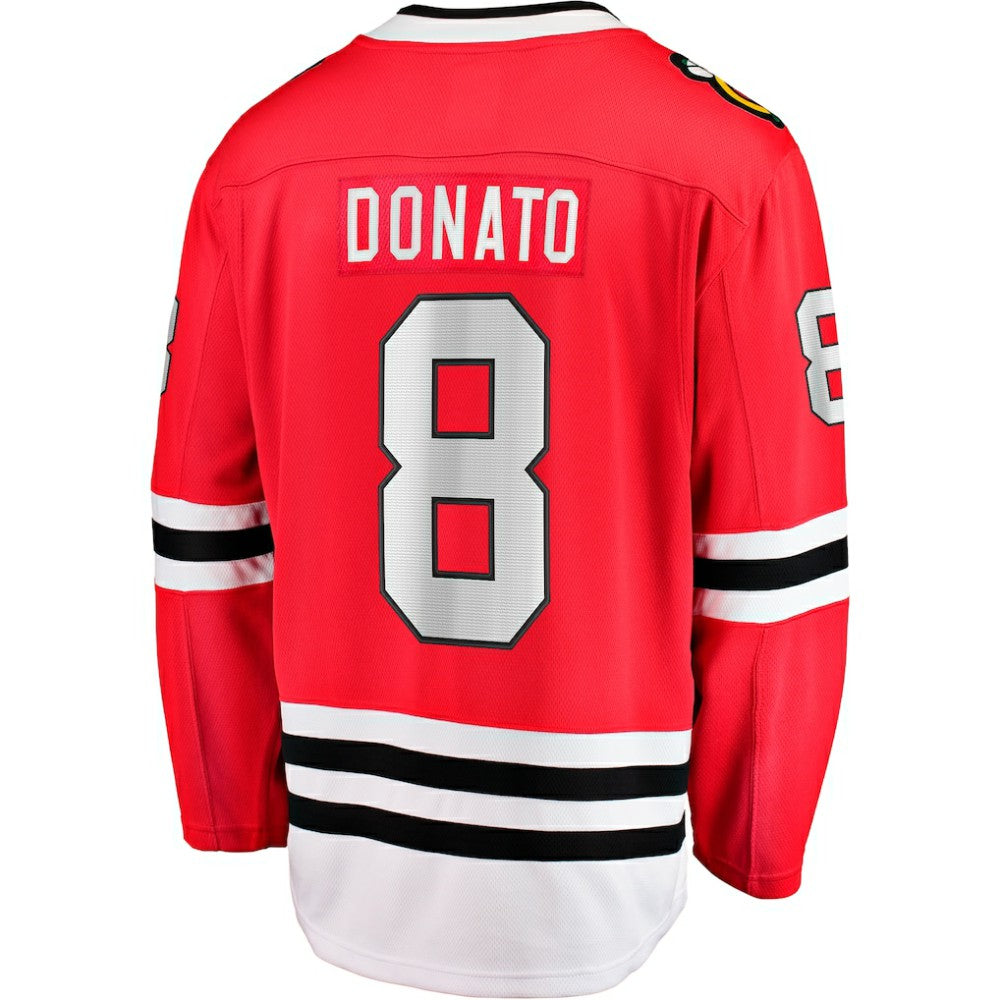 Ryan Donato Chicago Blackhawks Fanatics Home Breakaway Jersey - Red - NHL