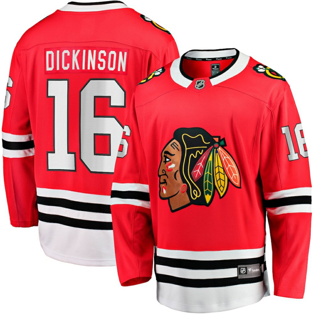 Jason Dickinson Chicago Blackhawks Fanatics Home Breakaway Jersey - Red - NHL
