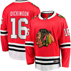 Jason Dickinson Chicago Blackhawks Fanatics Home Breakaway Jersey - Red - NHL