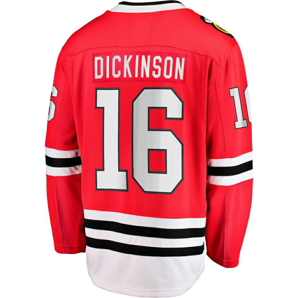 Jason Dickinson Chicago Blackhawks Fanatics Home Breakaway Jersey - Red - NHL