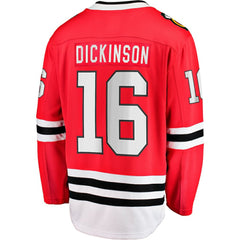 Jason Dickinson Chicago Blackhawks Fanatics Home Breakaway Jersey - Red - NHL