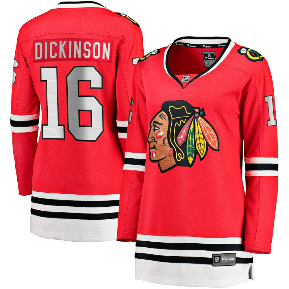 Jason Dickinson Chicago Blackhawks Fanatics Women's Home Breakaway Player Jersey - Red - NHL