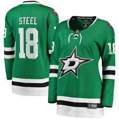 Sam Steel Dallas Stars Fanatics Women's Home Breakaway Player Jersey - Kelly Green - NHL