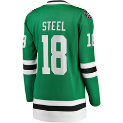 Sam Steel Dallas Stars Fanatics Women's Home Breakaway Player Jersey - Kelly Green - NHL