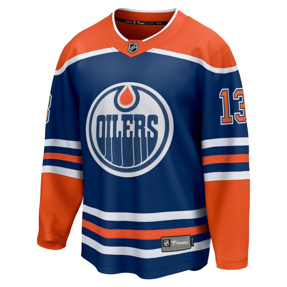 Mattias Janmark Edmonton Oilers Fanatics Home Breakaway Jersey - Royal - NHL