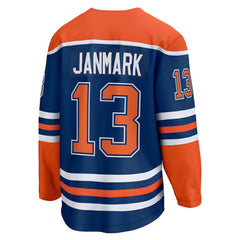 Mattias Janmark Edmonton Oilers Fanatics Home Breakaway Jersey - Royal - NHL