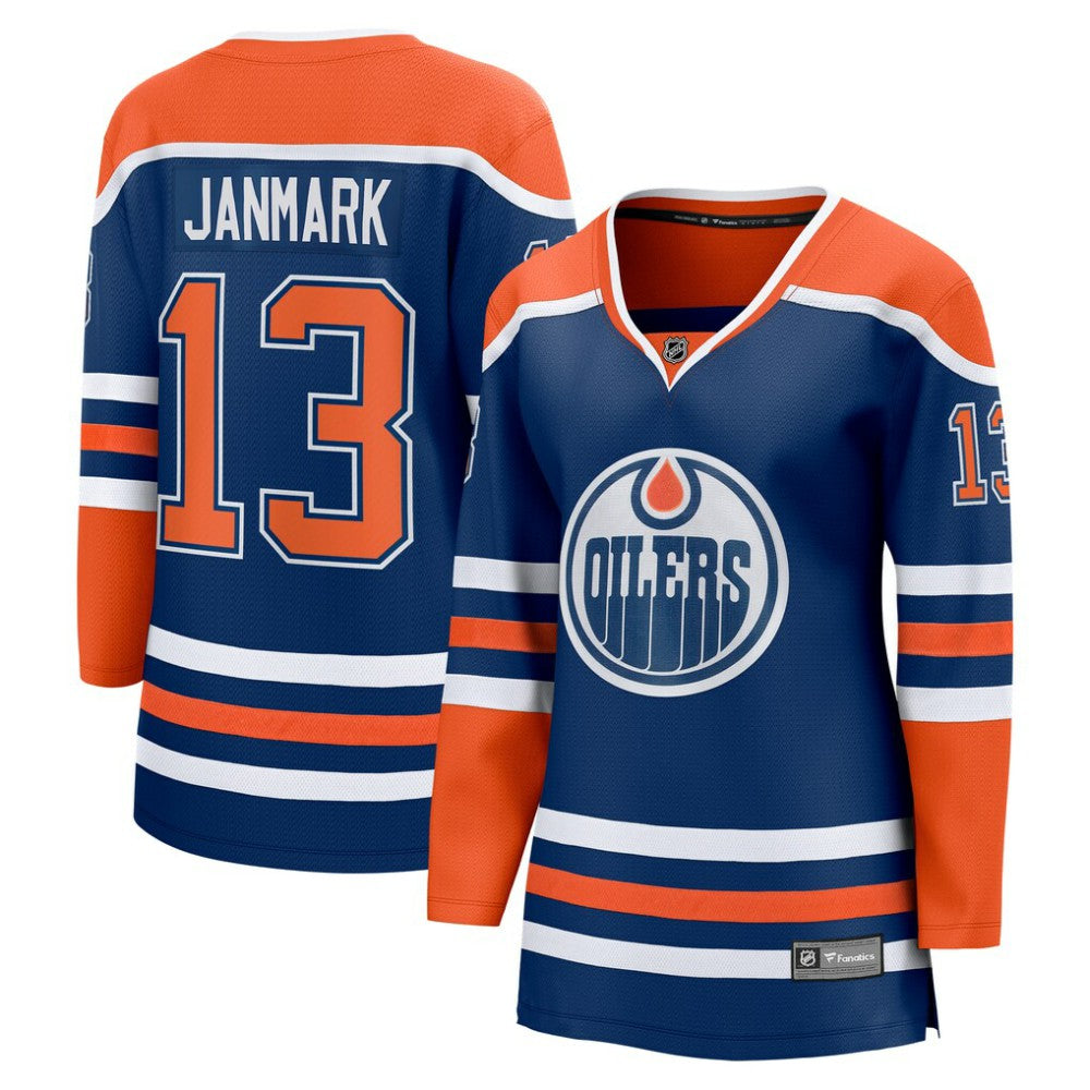 Mattias Janmark Edmonton Oilers Fanatics Women's Home Breakaway Player Jersey - Royal - NHL