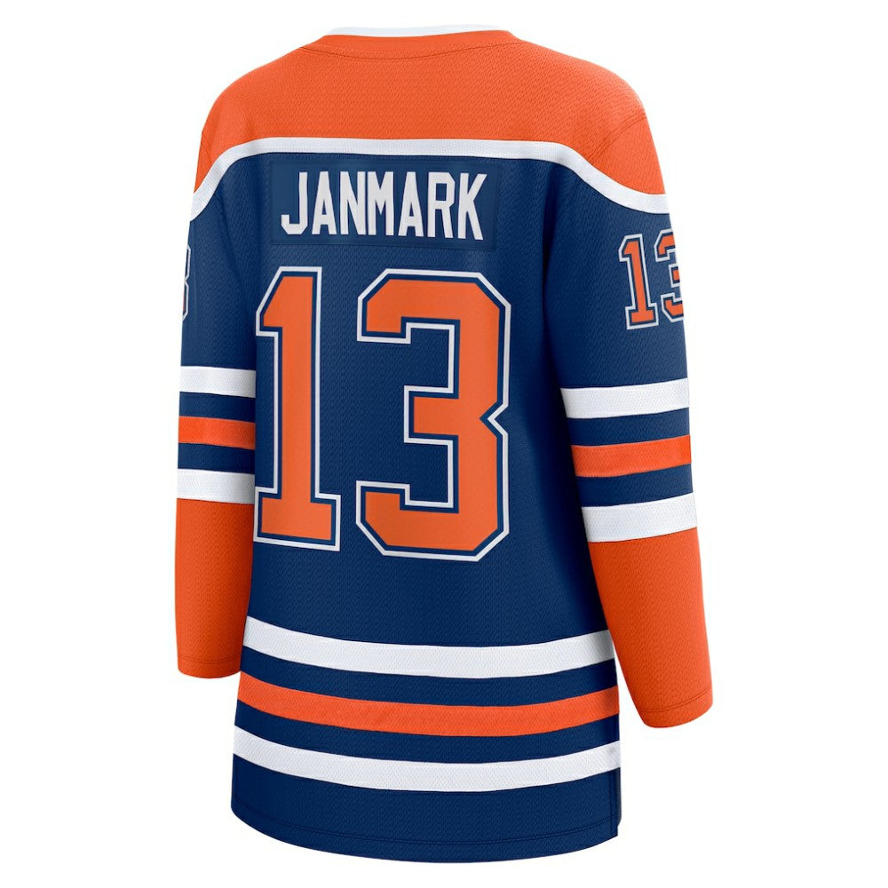Mattias Janmark Edmonton Oilers Fanatics Women's Home Breakaway Player Jersey - Royal - NHL