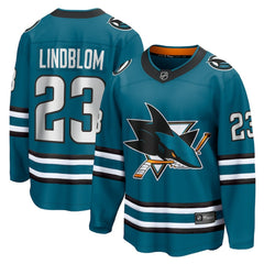 Oskar Lindblom San Jose Sharks Fanatics Home Breakaway Jersey - Teal - NHL