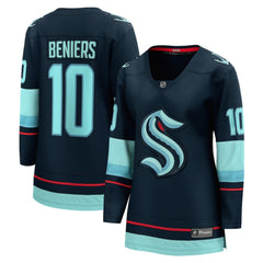 Matty Beniers Seattle Kraken Fanatics Women's Home Breakaway Player Jersey - Deep Sea Blue - NHL