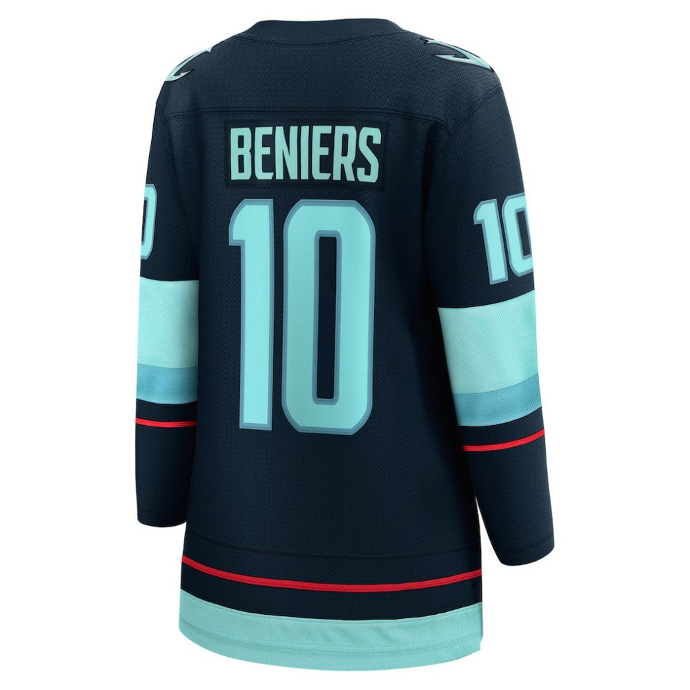 Matty Beniers Seattle Kraken Fanatics Women's Home Breakaway Player Jersey - Deep Sea Blue - NHL