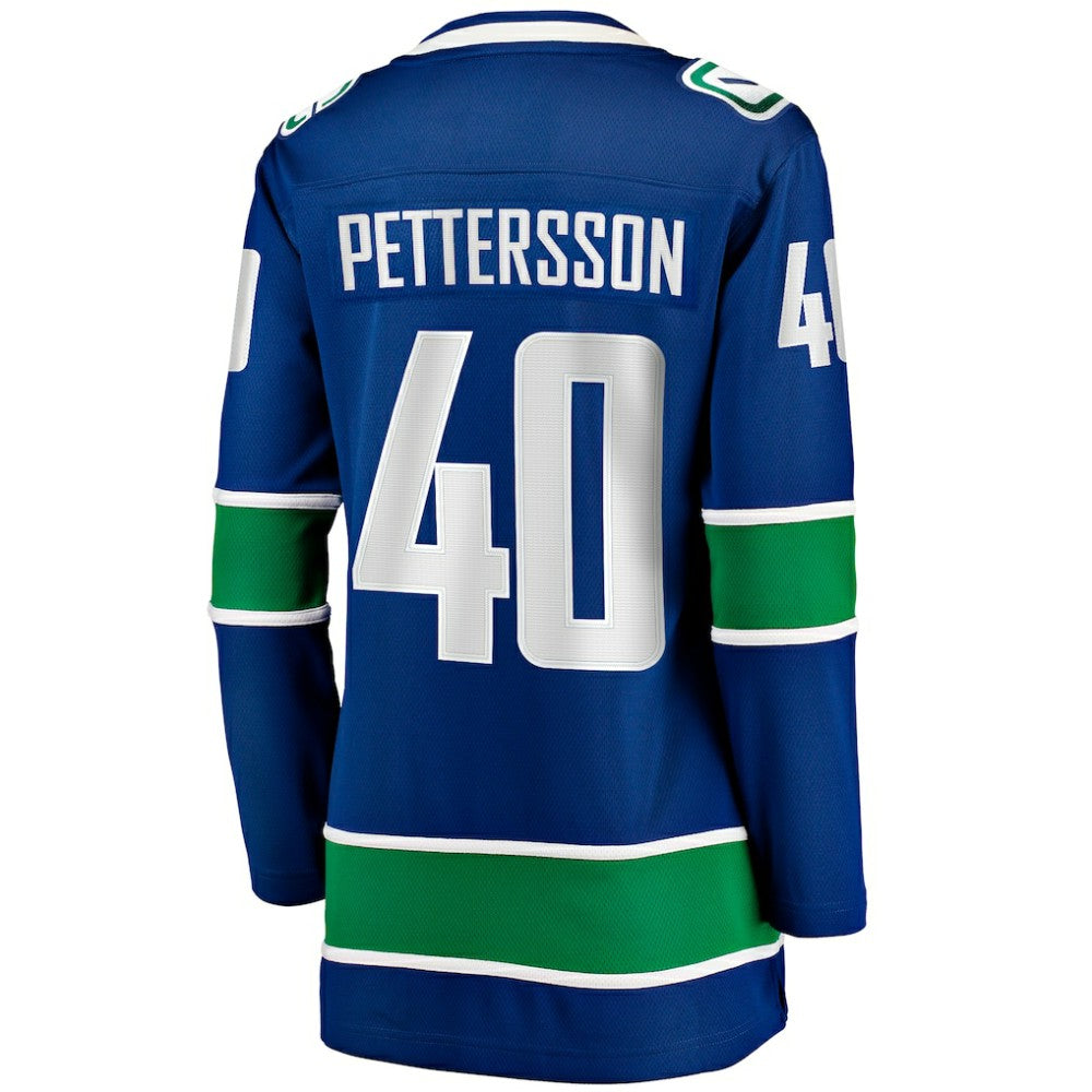 Elias Pettersson Vancouver Canucks Fanatics Women's Home Breakaway Player Jersey - Blue - NHL