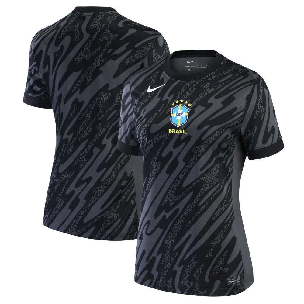 Brazil National Team Women's 2024 Goalkeeper Replica Stadium Jersey Anthracite | Nike discount