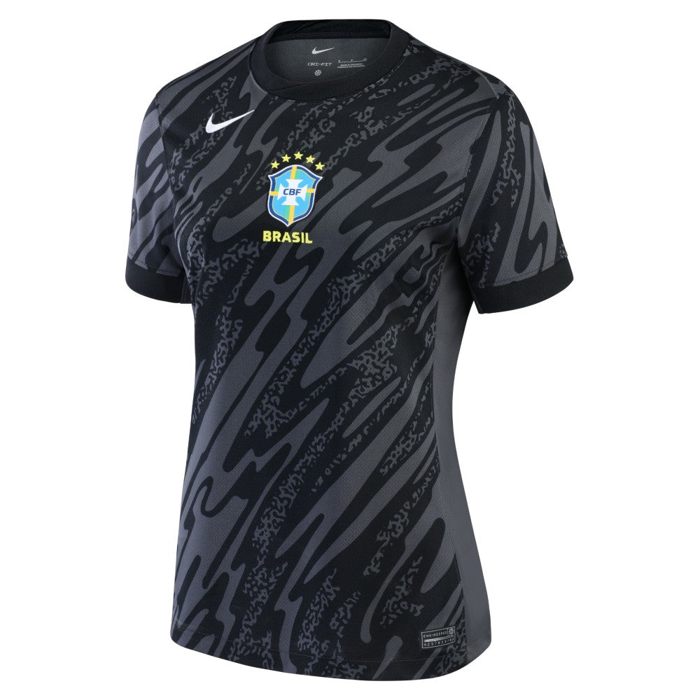 Brazil National Team Women's 2024 Goalkeeper Replica Stadium Jersey Anthracite | Nike discount