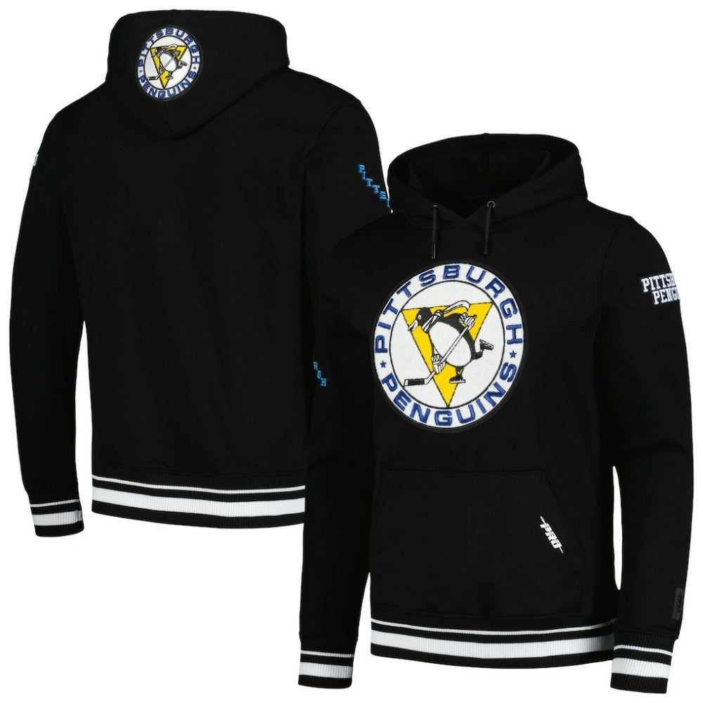 Pittsburgh Penguins Pro Standard Retro Classic Fleece Pullover Hoodie - Black - NHL