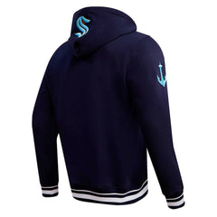Seattle Kraken Pro Standard Retro Classic Fleece Pullover Hoodie - Deep Sea Blue - NHL
