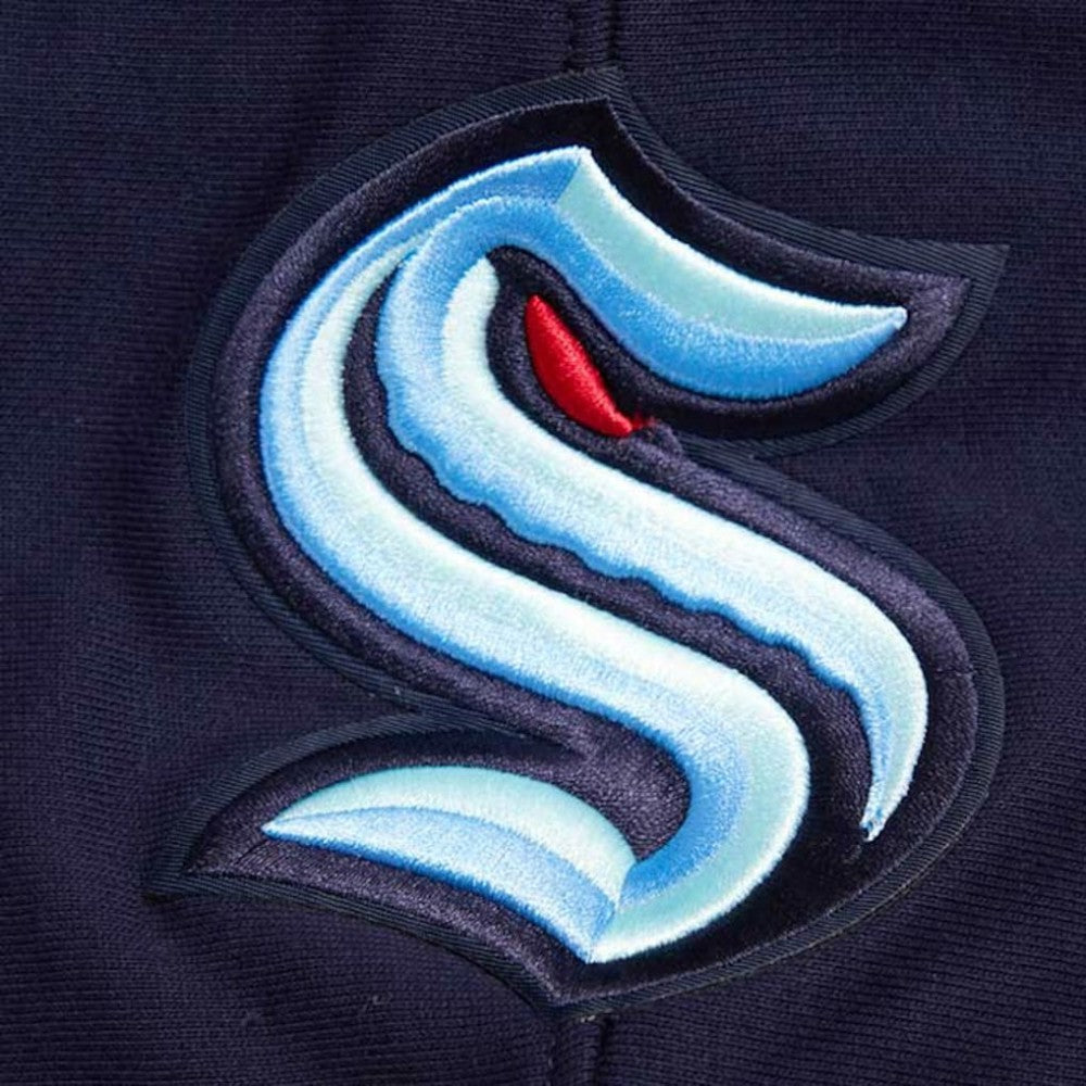 Seattle Kraken Pro Standard Retro Classic Fleece Pullover Hoodie - Deep Sea Blue - NHL