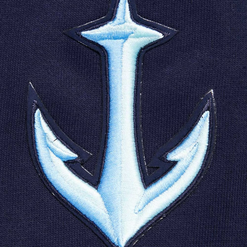 Seattle Kraken Pro Standard Retro Classic Fleece Pullover Hoodie - Deep Sea Blue - NHL