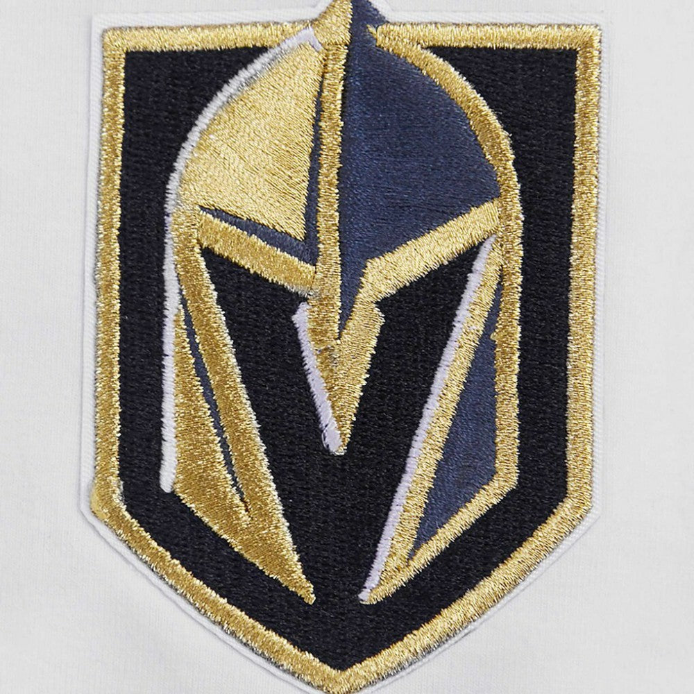 Vegas Golden Knights Pro Standard Women's Boxy Script Tail Cropped T-Shirt - White - NHL