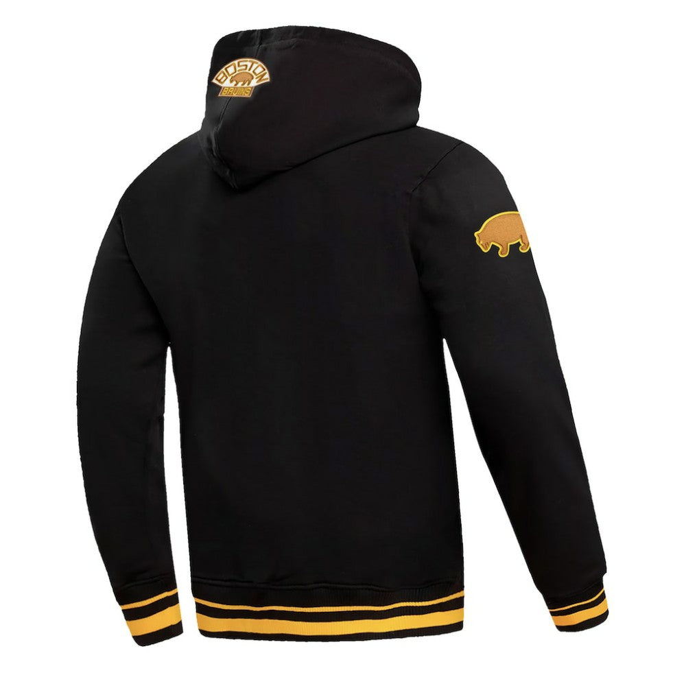 Boston Bruins Pro Standard Retro Classic Fleece Pullover Hoodie - Black - NHL