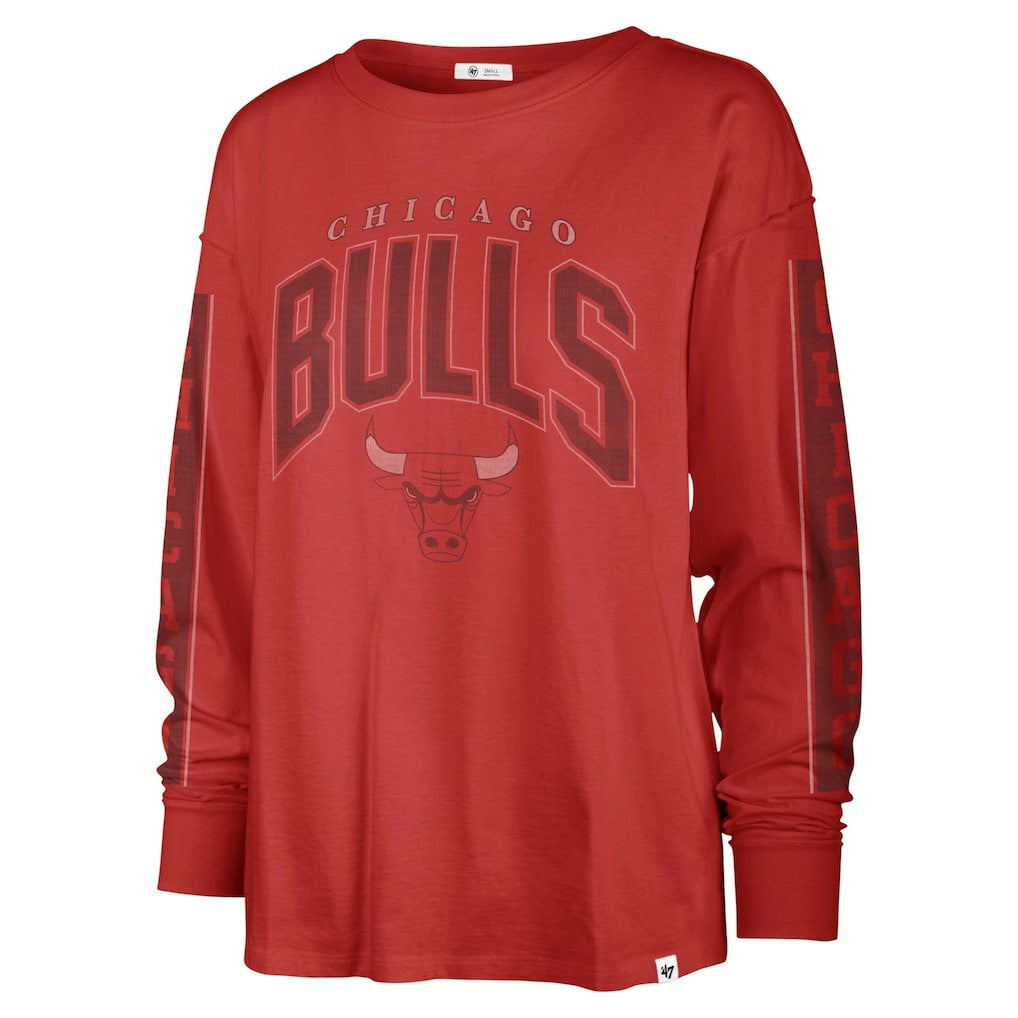 Chicago Bulls '47 Women's Tomcat Long Sleeve T-Shirt Red - NBA