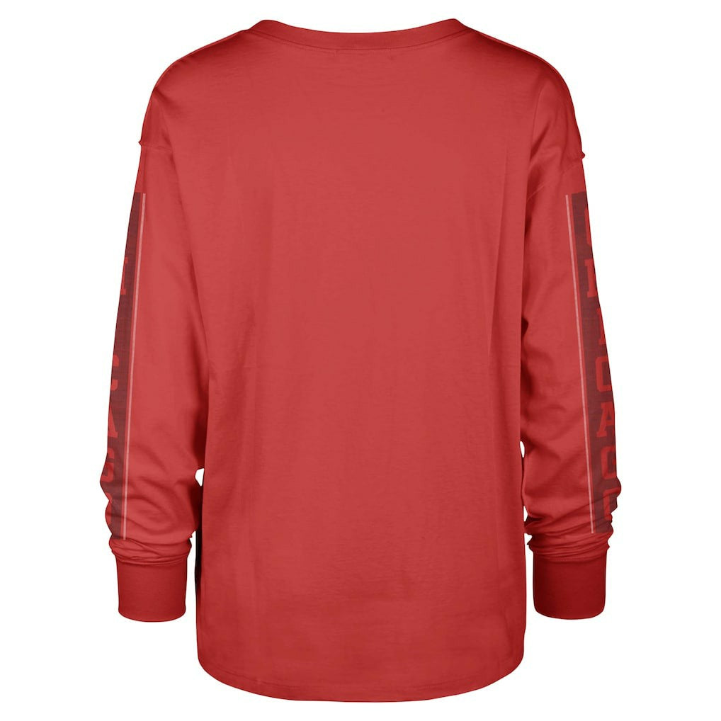 Chicago Bulls '47 Women's Tomcat Long Sleeve T-Shirt Red - NBA
